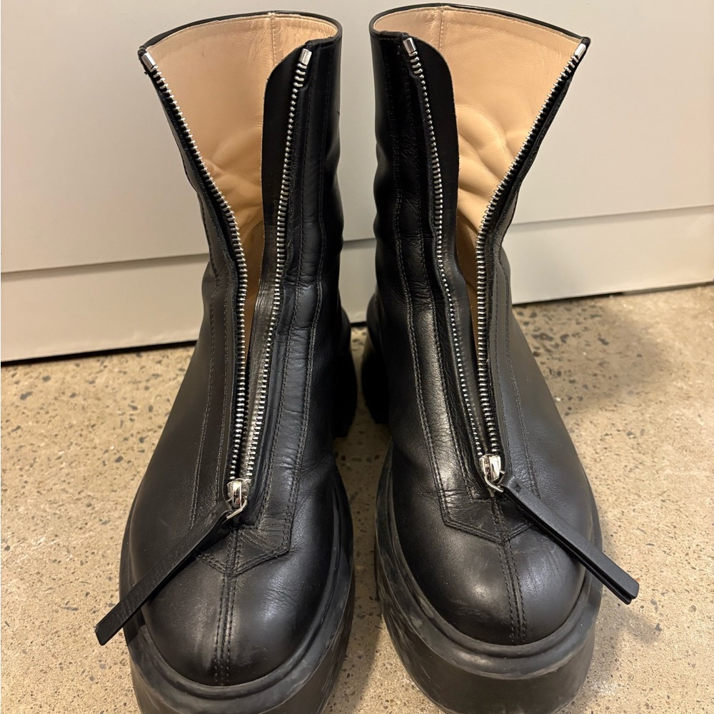The Row Black Zipped Ankle Boots - Picture 12 of 12
